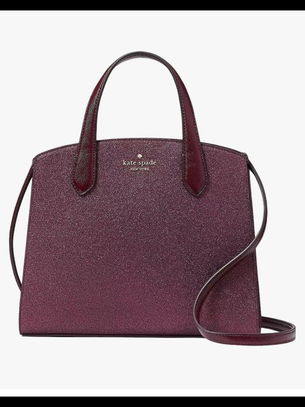 kate spade Plum Glitter Satchel